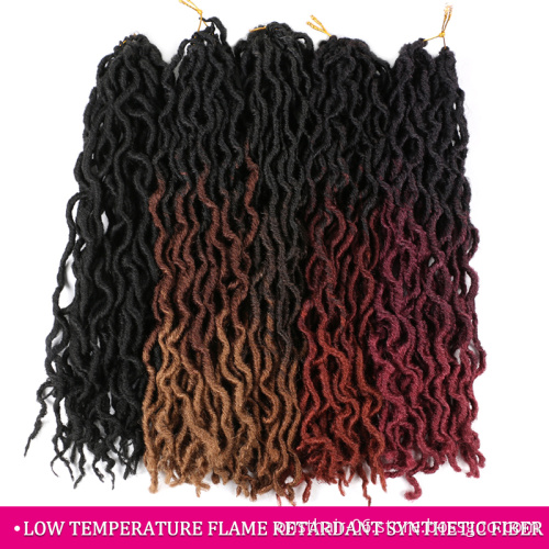 Onst Gypsy Wave faux Locs crochet hair In Synthetic Braiding Hair Extension soft Dreads Dreadlock Ombre Braid Hair Extensions